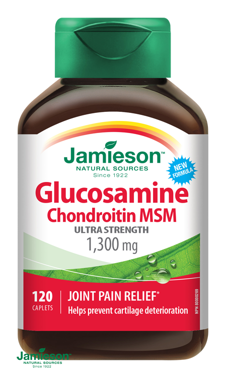 Jamieson Glukozamín Chondroitín MSM 1300 mg 120 tabliet