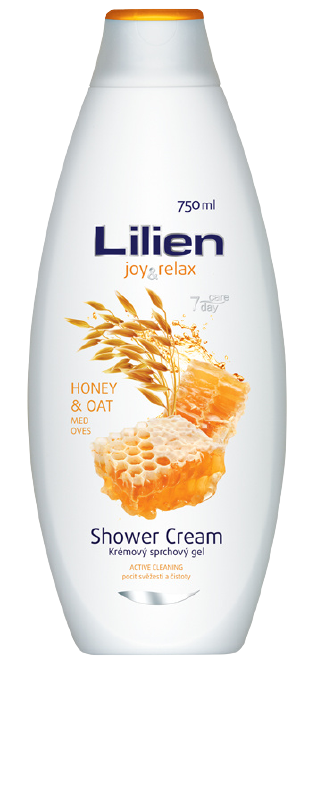 LILIEN Krémový sprchový gél Honey & Oat 750 ml