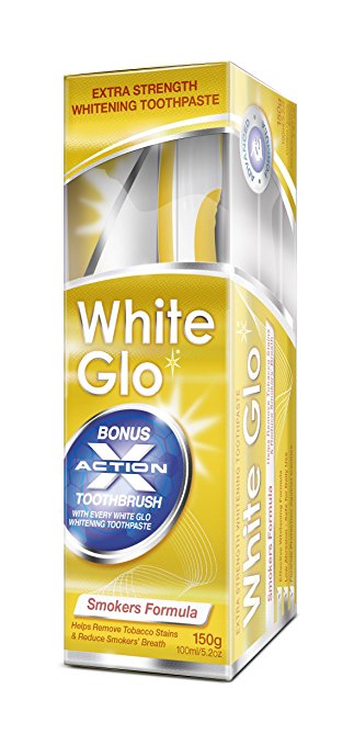 White Glo Zubná pasta pre fajčiarov + Kefka a medzizubné kefky 150 g