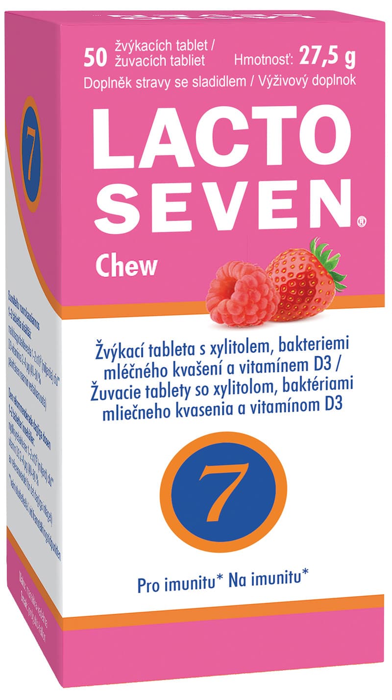 Vitabalans Oy Lactoseven Chew, žuvacie tablety 50 ks