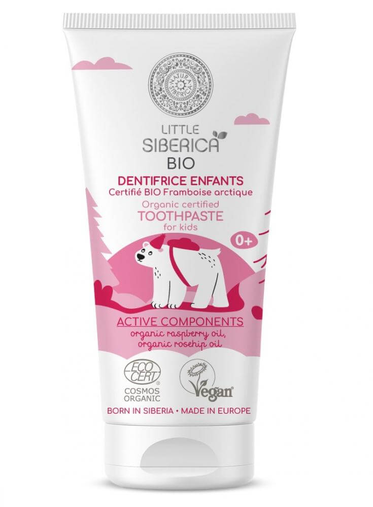 LITTLE SIBERICA Zubná pasta pre deti Arktická malina 60 g
