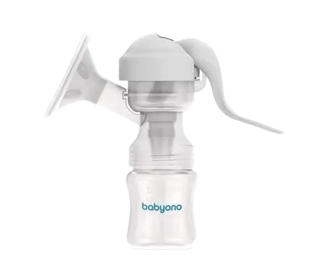 BABYONO Odsávačka materského mlieka manuálna Anatomy 150 ml