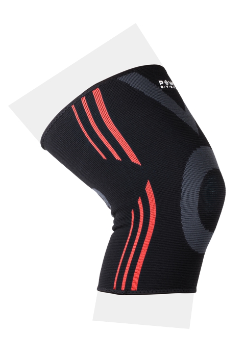 Power System Bandáže na kolená Knee Support Evo L, oranžová (veľkosť, obvod kolena - 40,6 - 47,0 cm) 2 ks