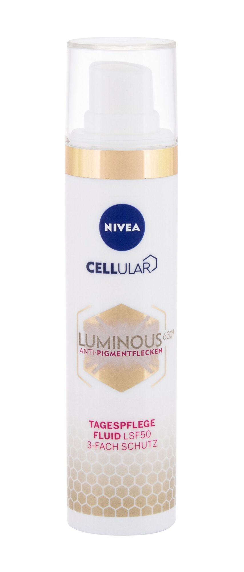 Nivea Cellular Luminous 630 Antispot SPF50 40 ml denný pleťový krém pre ženy na pigmentové škvrny; proti vráskam; na rozjasnenie pleti