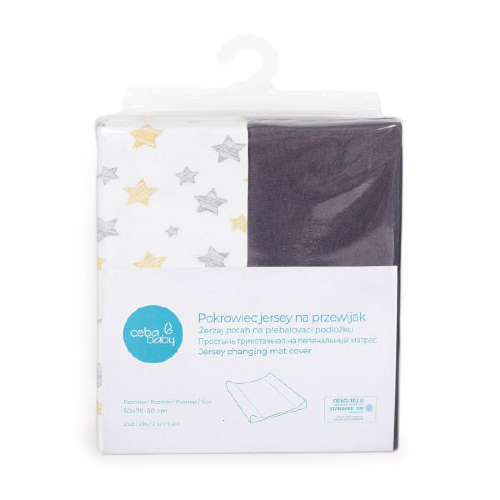 Dark Grey Yellow Stars