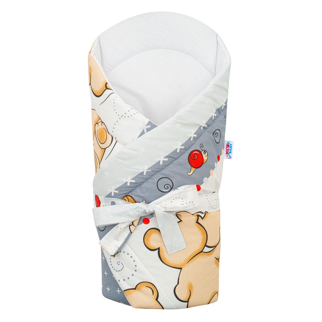 Tmavo sivá s medvedíkom