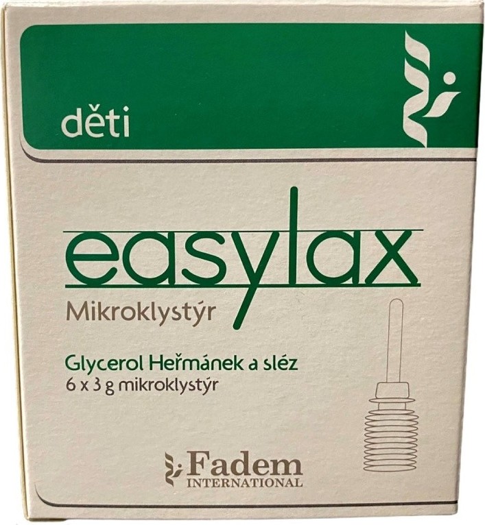 Easylax Mikroklystýr pre deti 6 x 3 g