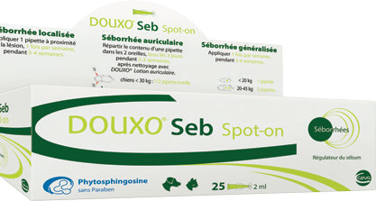 DOUXO Seb spot-on pre psy a mačky 25 x 2 ml