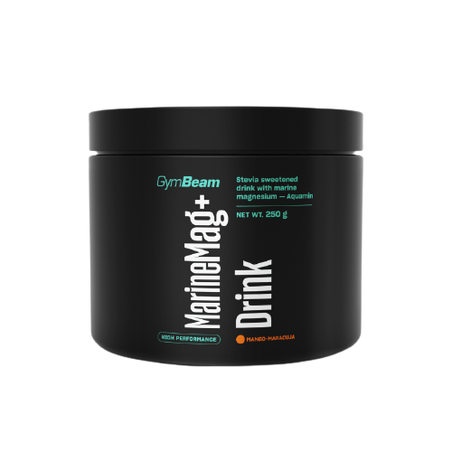 GymBeam Marine Mag+ Drink prášok na účinné doplnenie horčíka príchuť Mango & Maracuja 250 g