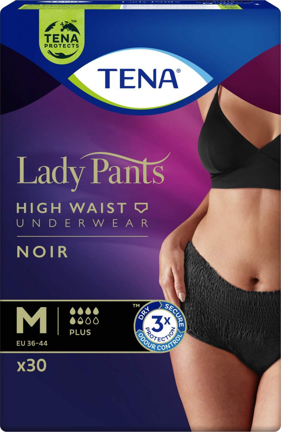 Tena Lady Pants Plus Noir Medium Inkontinenčné nohavičky 30 ks