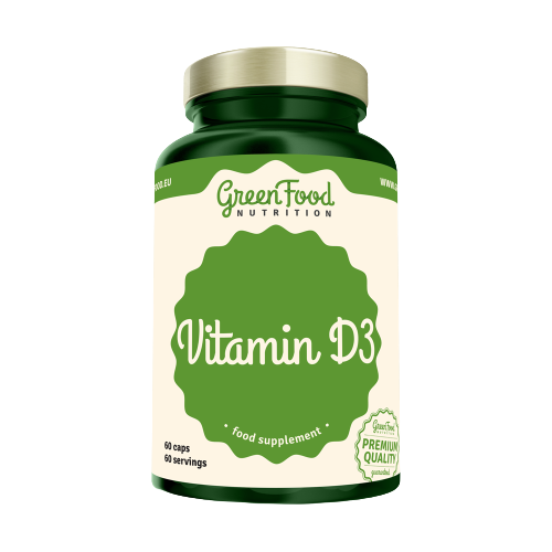 GreenFood Nutrition Vitamín D3 60 kapsúl