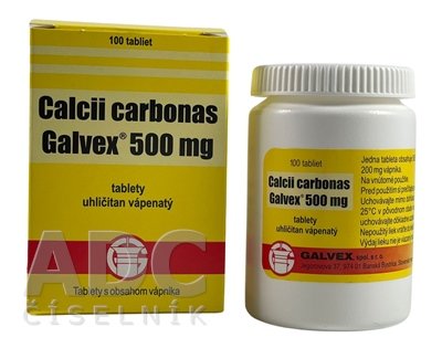 Galvex Calcii carbonas 100 tabliet