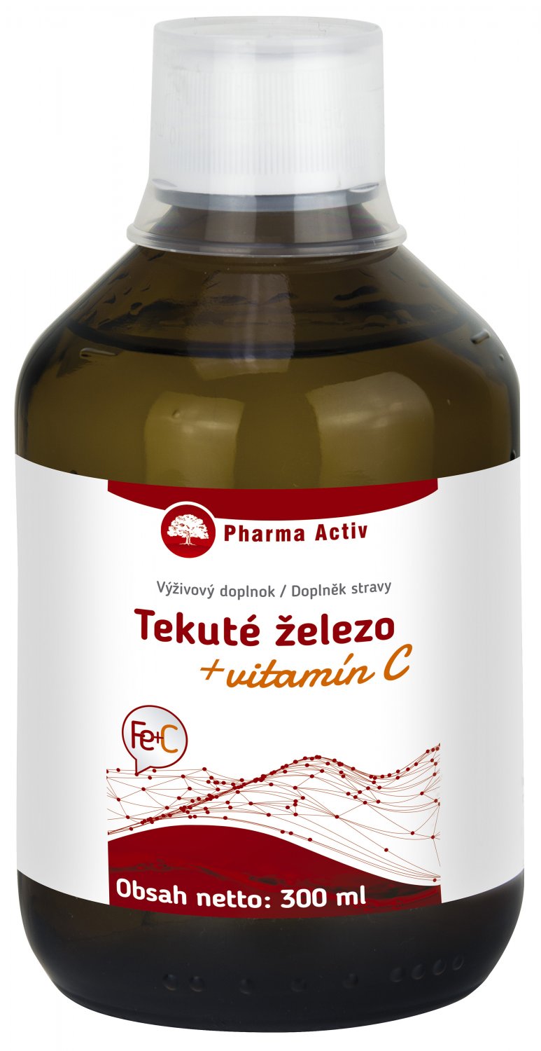 Pharma Activ Tekuté železo Fe + Vitamín C 300 ml