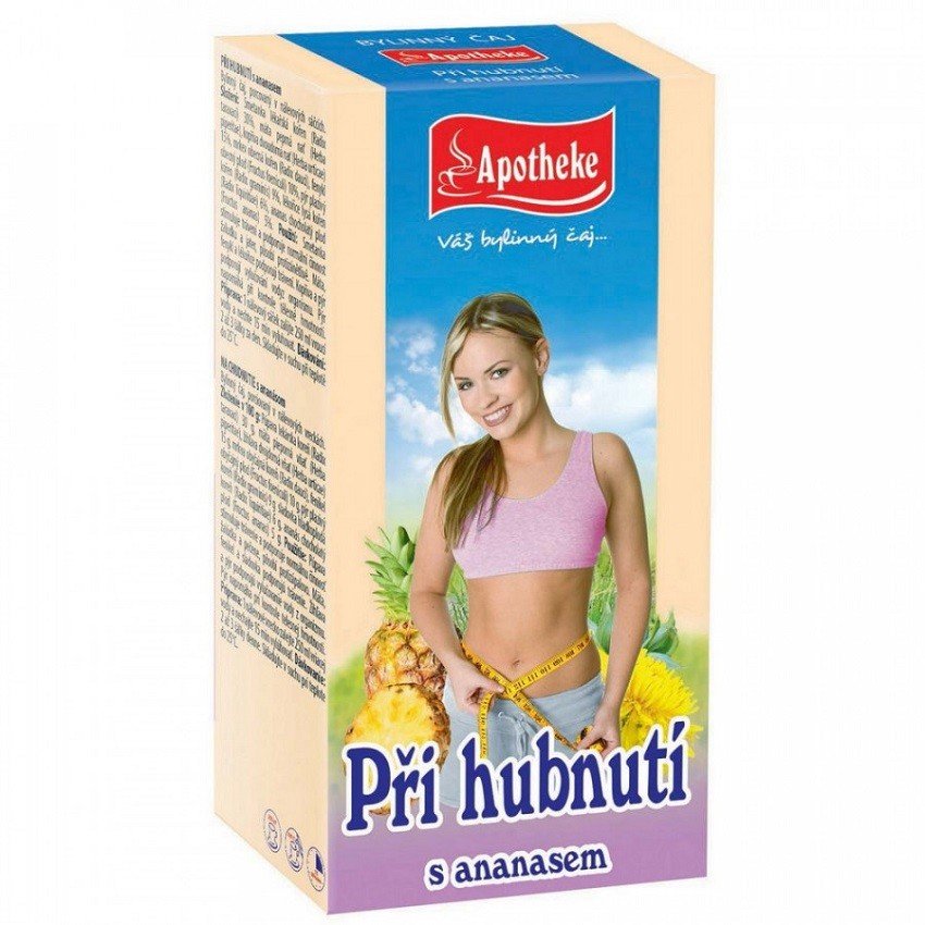 APOTHEKE Pri chudnutí s ananásom čaj 20 vrecúšok