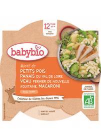 Hrášek s pastinákem, telecím masem a makarony