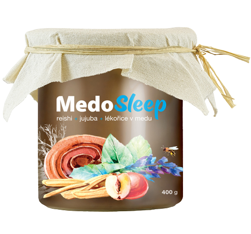 MycoMedica MedoSleep reishi+jujuba+lekořice kvetový med s extraktmi z vitálnych húb 400 g