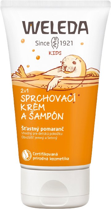 Weleda Sprchový krém a šampón 2v1 Šťastný pomaranč 150 ml