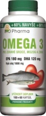 Bio Pharma Omega 3 1000 mg, 160 kapsúl