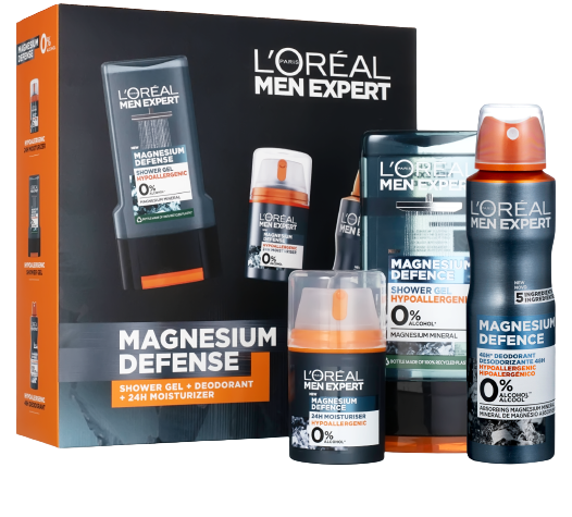 L'Oréal Paris Men Expert Magnesium Defence darčeková kazeta darčeková sada