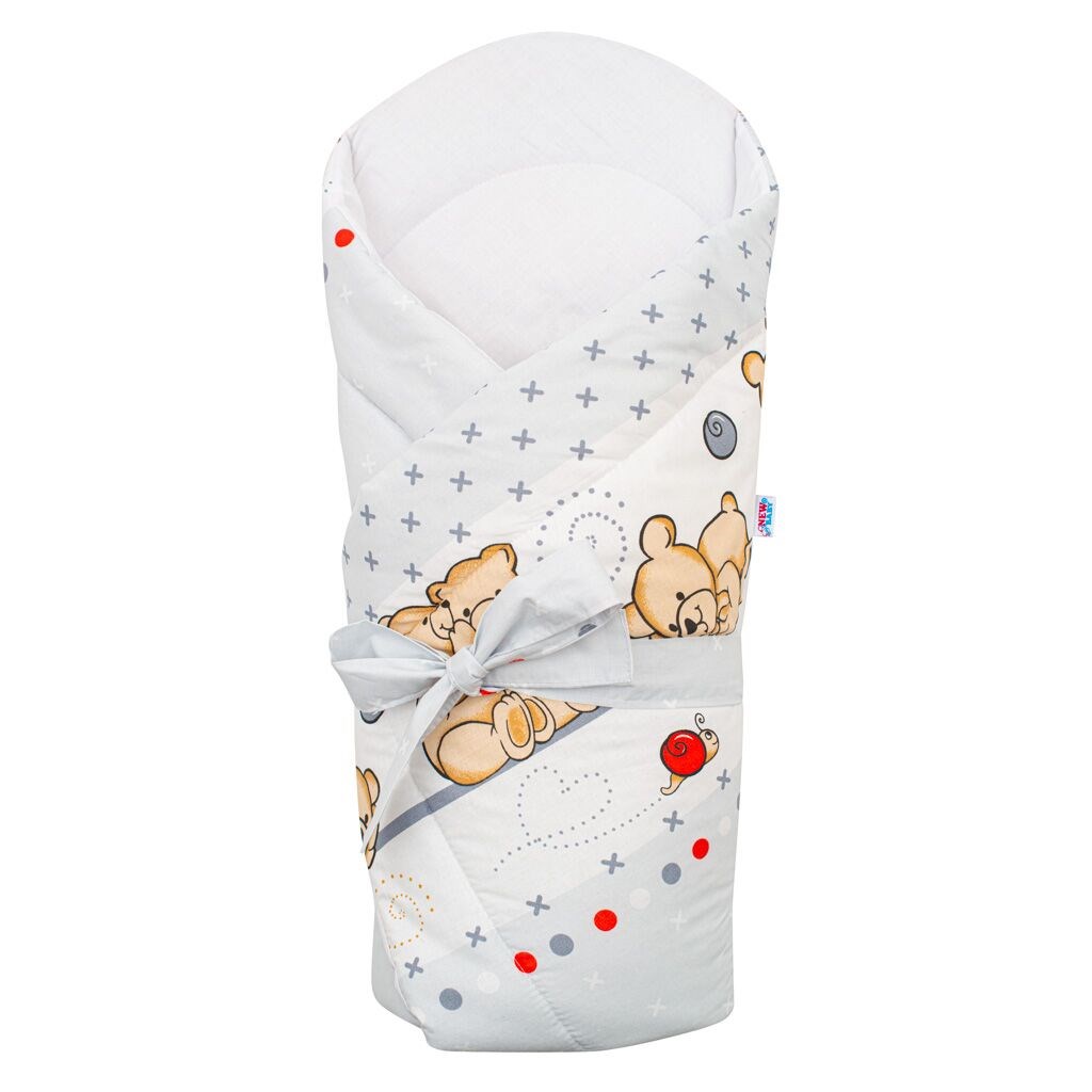 Svetlo sivá s medvedíkom