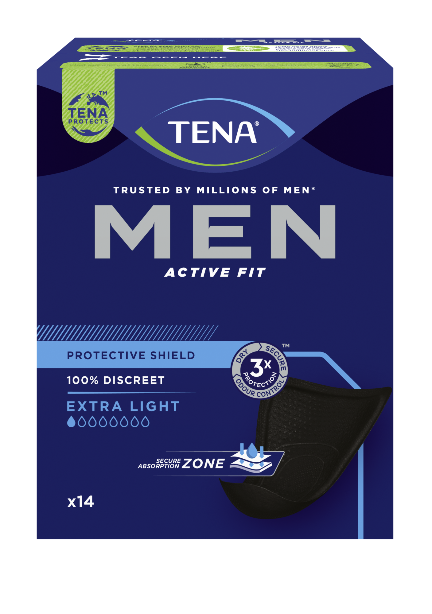 Tena Men Protective Shield absorpčné vložky pre mužov 14 ks