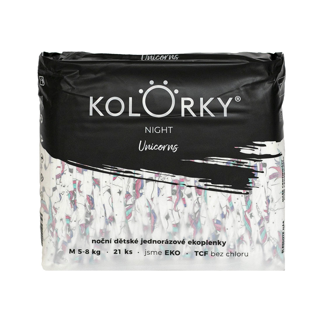 Kolorky NIGHT Jednorožec veľ. M (5-8 kg) 21 ks
