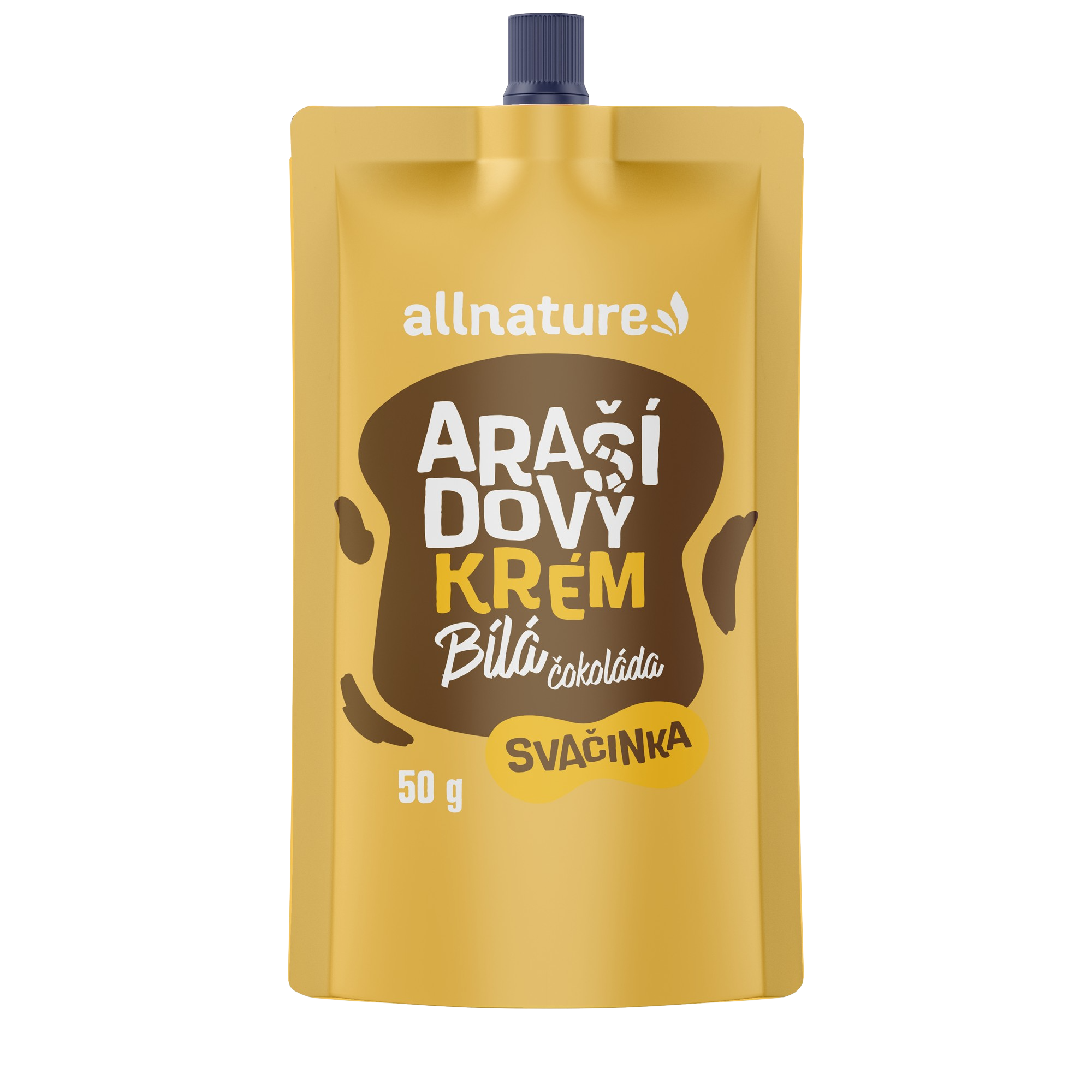 Allnature Arašidový krém s bielou čokoládou 50 g