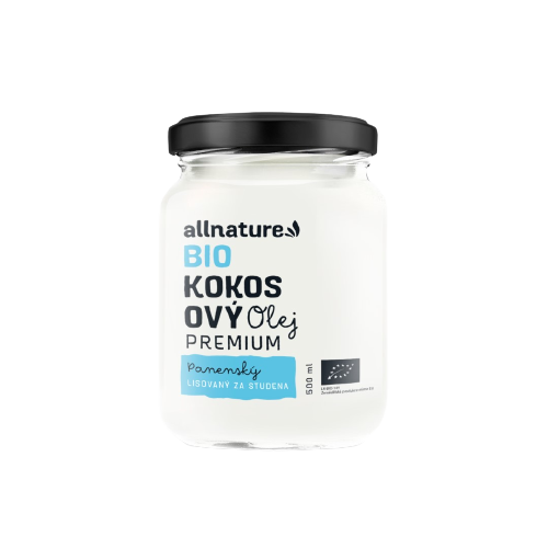 Allnature Kokosový olej panenský BIO olej v BIO kvalite 500 ml