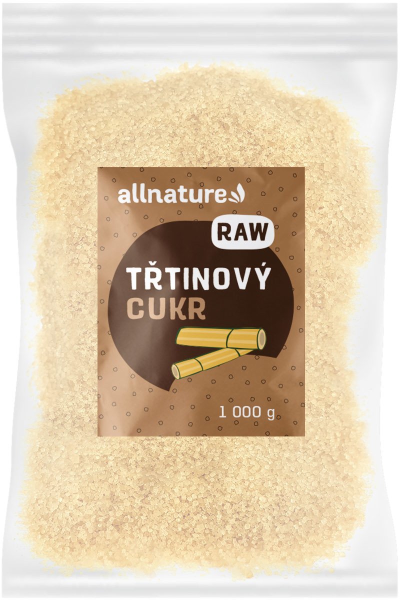 Allnature Trstinový cukr nerafinovaný RAW 1000 g