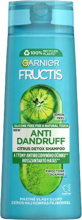 GARNIER Fructis Antidandruff Citrus šampón na mastné vlasy s lupinami, 250 ml