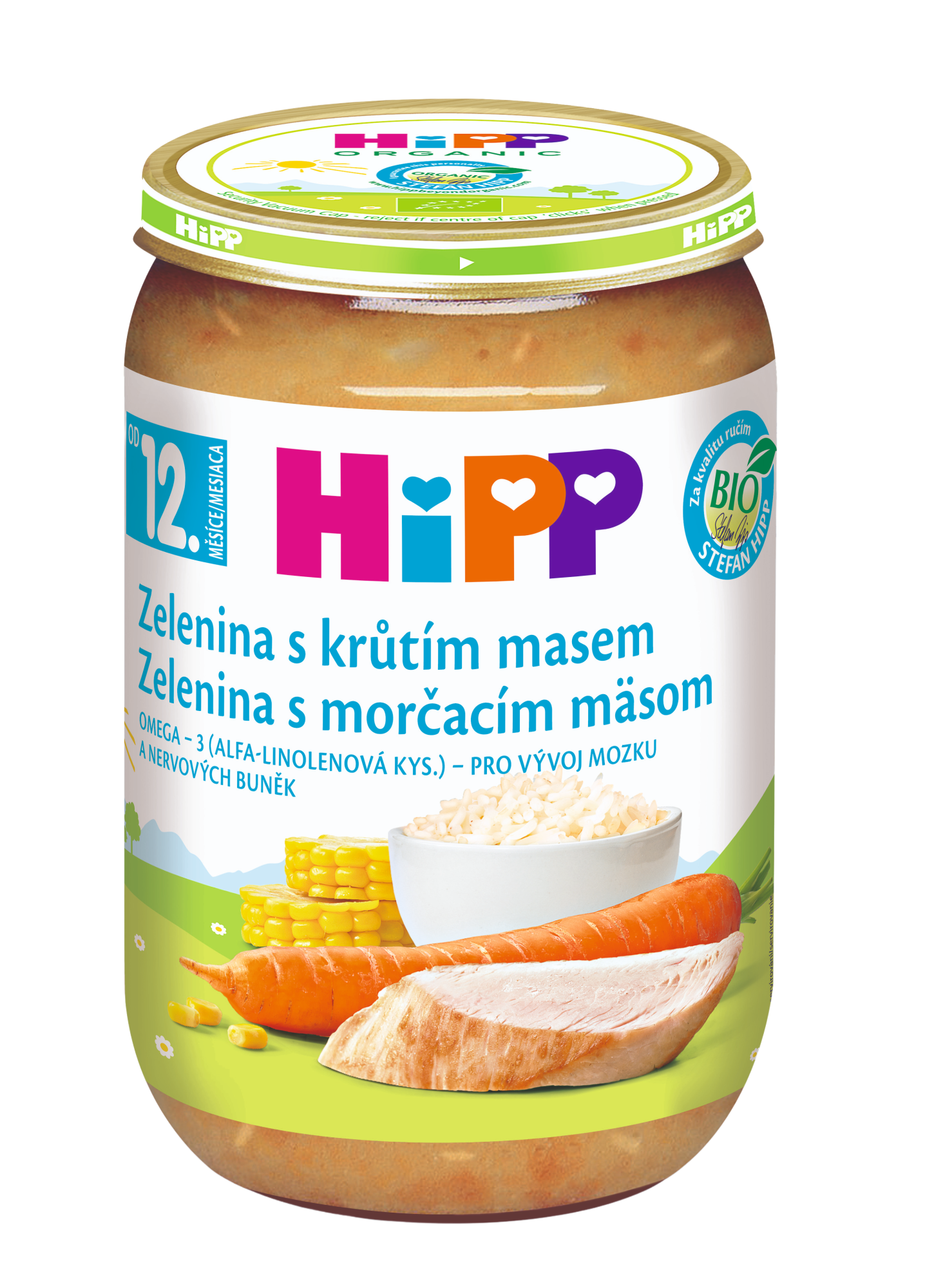 HiPP Príkrm Zelenina s morčacím mäsom detské menu 220 g