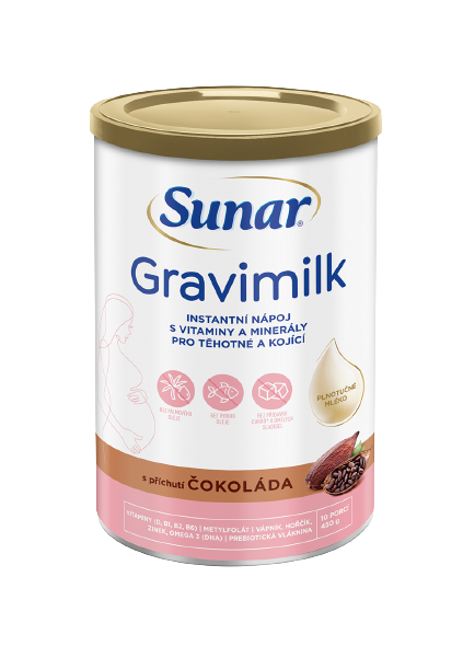 SUNAR Gravimilk s príchuťou čokoláda instantný mliečny nápoj 450 g kúpite na Pilulka.sk