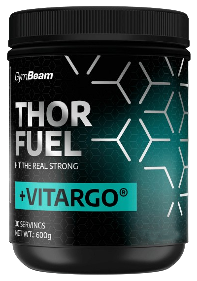 GymBeam Thor Fuel + Vitargo podpora športového výkonu s kofeínom príchuť Mango & Maracuja 600 g