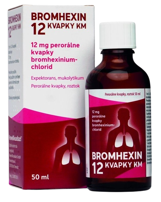 BROMHEXIN 12 KM kvapky 50 ml kúpite na Pilulka.sk