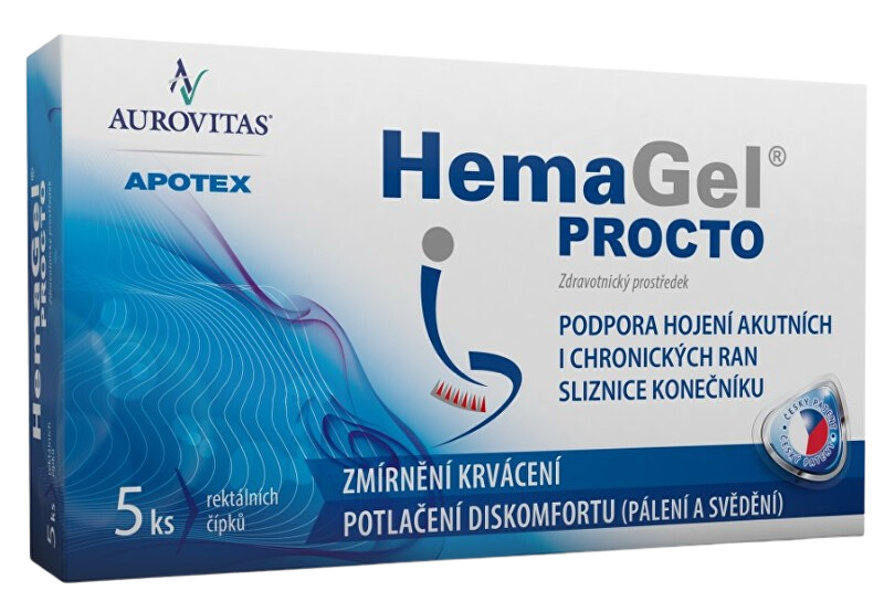 HEMAGEL PROCTO čapík rektálny 5 ks