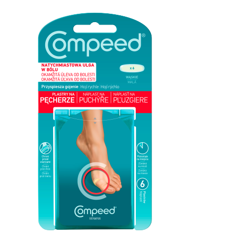 Compeed Náplasť na pľuzgiere malá 6 ks