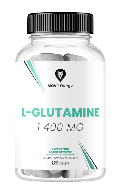 MOVit Energy L-Glutamín 1 400 mg, 120 tabliet