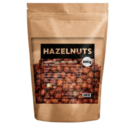 GYMBEAM Lieskové orechy 500 g unflavored