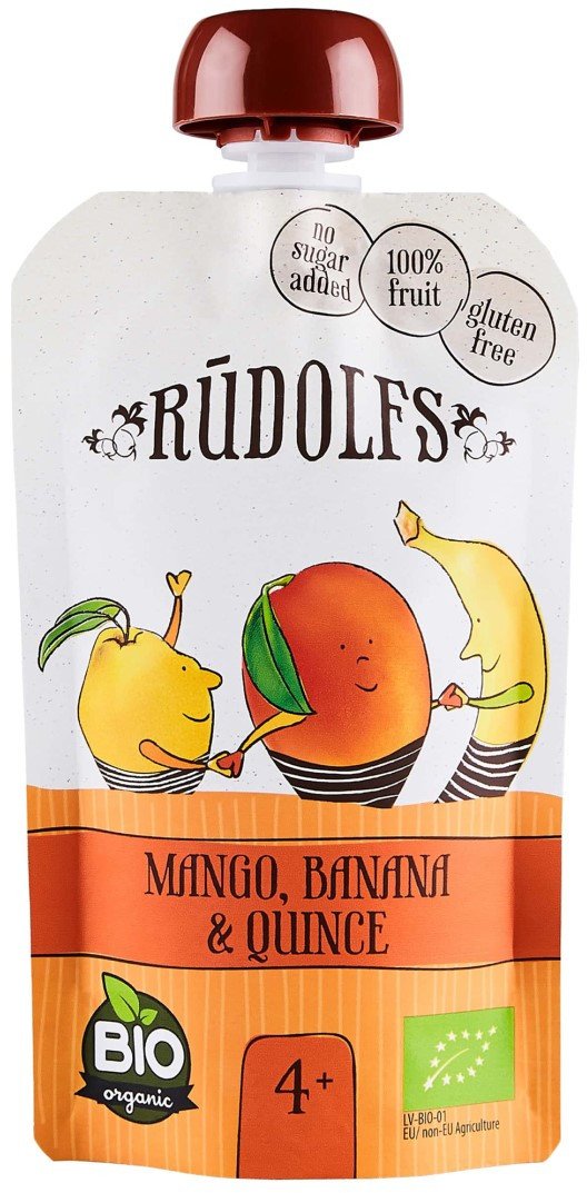 Rudolf’s BIO mango, banán a dule ovocný príkrm 110 g kúpite na Pilulka.sk