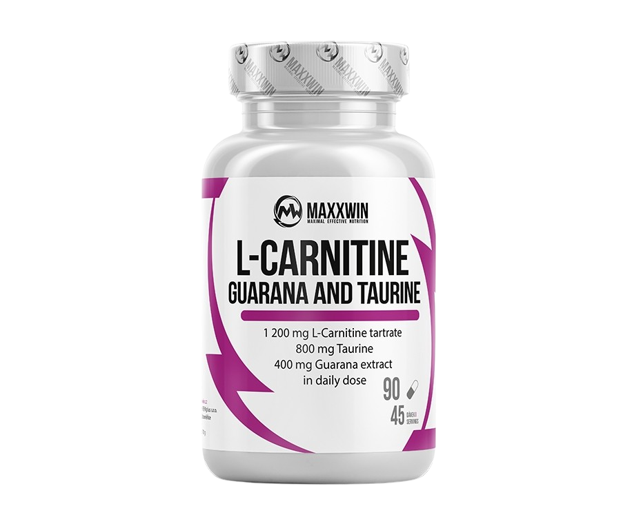 Maxxwin L-carnitine guarana taurine 90 kapslí