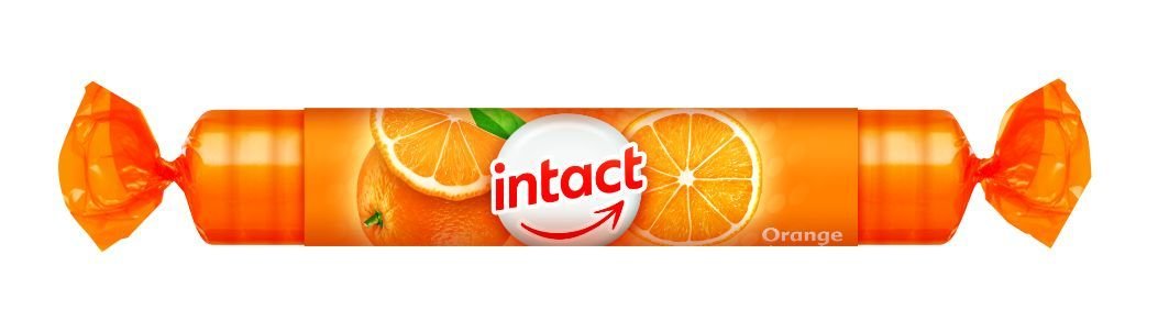 Intact hroznový cukor s vitamínom C pomaranč 40 g