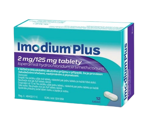 Imodium Plus tbl. 12 x 2 mg/125 mg kúpite na Pilulka.sk