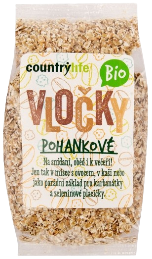 COUNTRY LIFE Organické pohánkové vločky 250 g