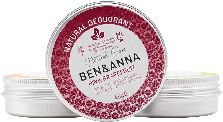 BEN & ANNA Ružový grapefruit, metal deocreme 45 g