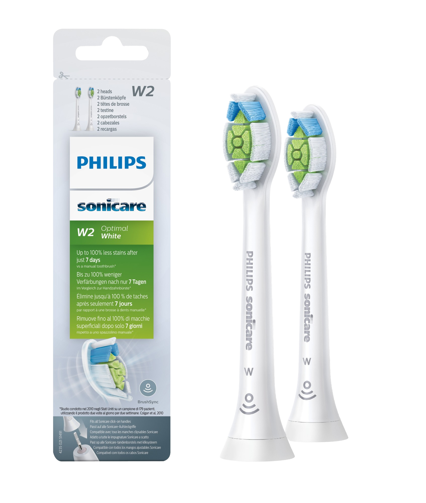 Philips Sonicare Optimal White HX6062/10 Štandardné nadstavce 2 ks