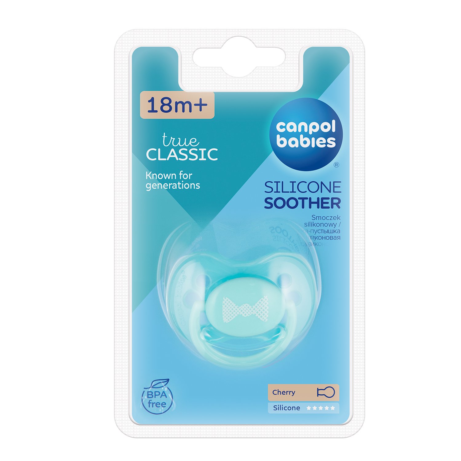 Canpol babies Cumlík silikónový symetrický Pastels 18m+