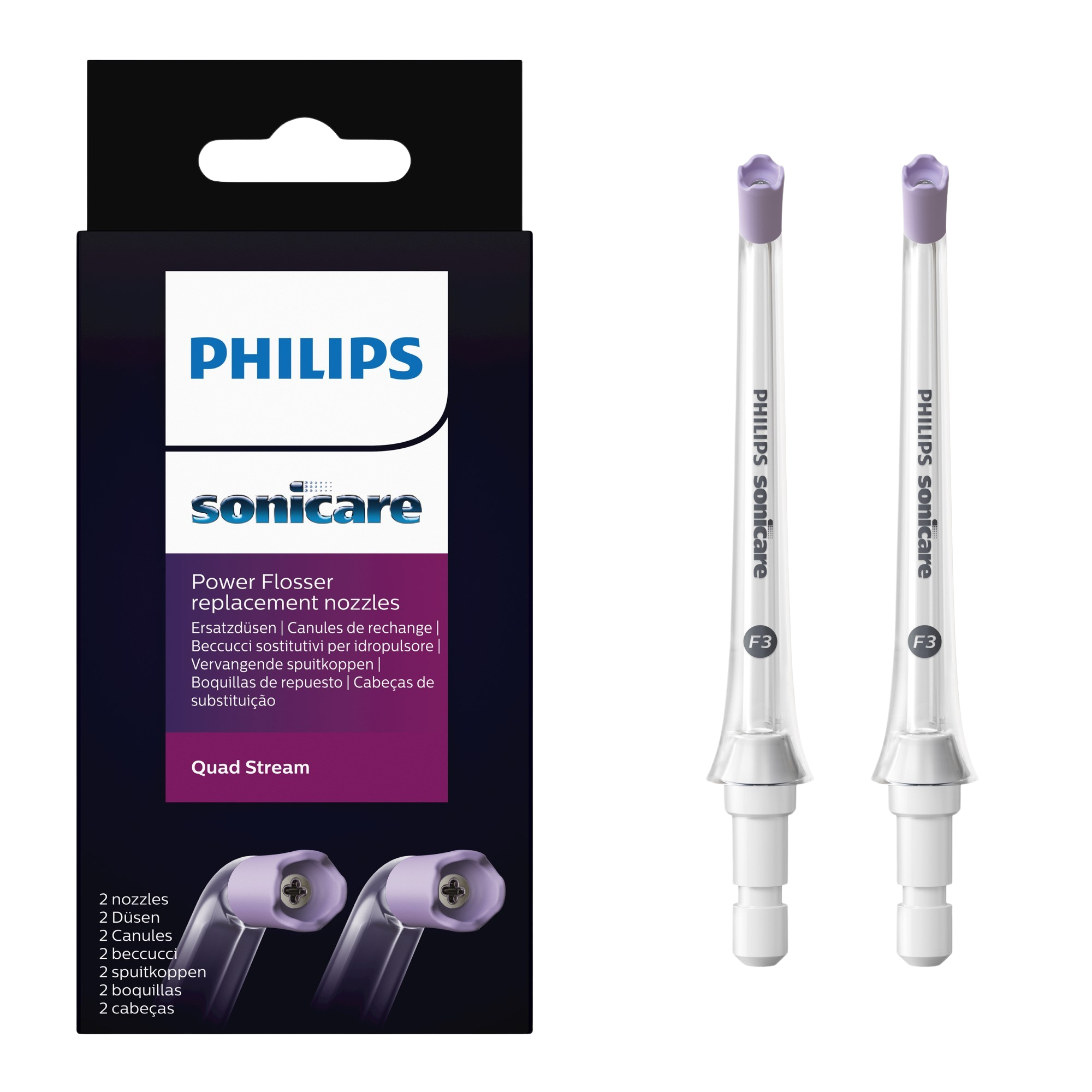 Philips Sonicare trysky pre ústnu sprchu Power Flosser HX3062/00 2 ks