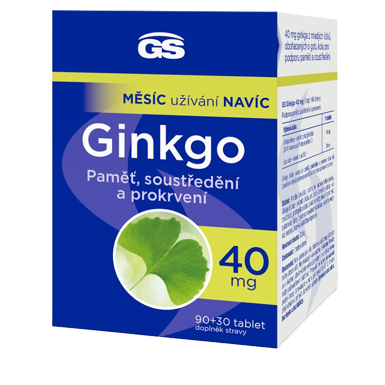 GS Ginkgo 40 mg 90 + 30 tabliet