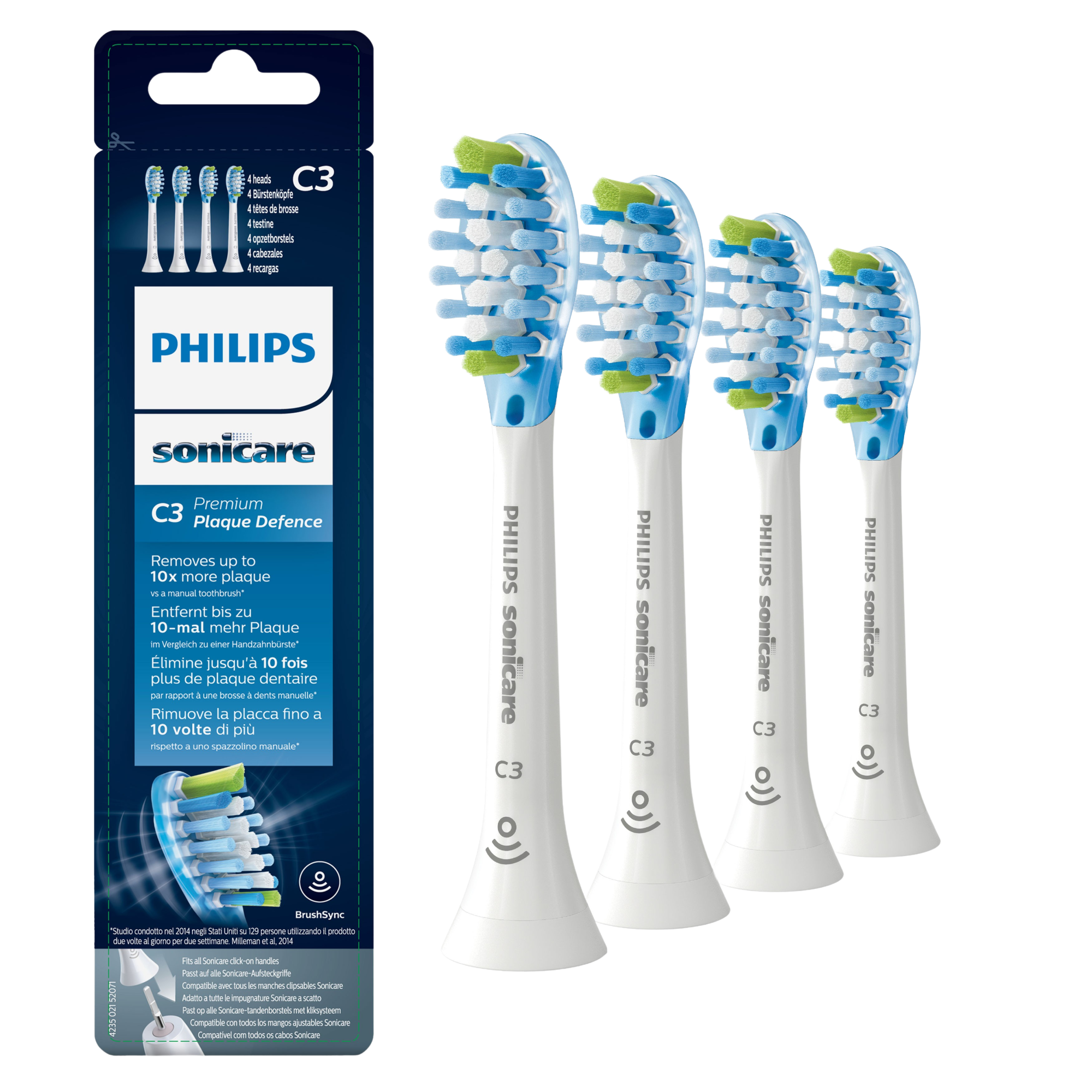 Philips Sonicare Premium Plaque Defence HX9044/17 Náhradná hlavica 4 ks