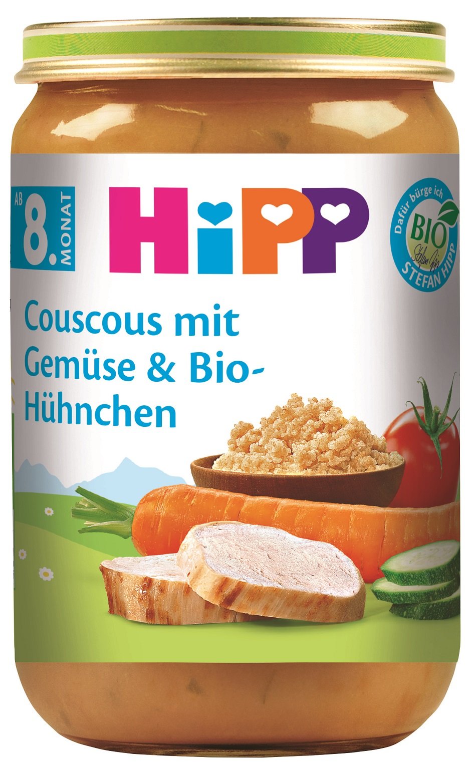 HiPP BIO Kuskus so zeleninou a kuracie mäso 220 g